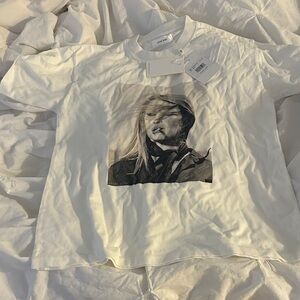 Anine Bing Cream Graphic Tee